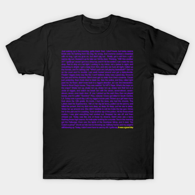 “Just Waking Up In The Morning…” (L.A. Lakers Colorway) T-Shirt by Scum & Villainy